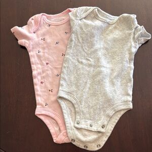 Carter's Pink and Gray Bodysuits for Kids